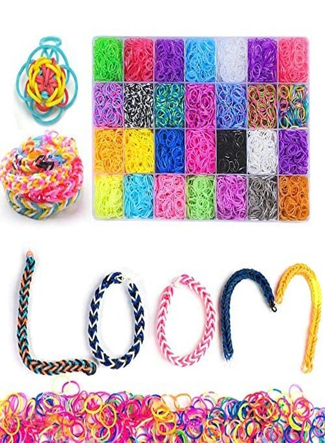 Qwick Click Colourful DIY 4200 Rubber Bands with Rainbow Loom Band Kit | Bracelet Making Set for Kids | DIY Craft Kit with Loom, Hooks & Charms | Multicolor Bands for Creative Jewelry Making (Big) - Image 1